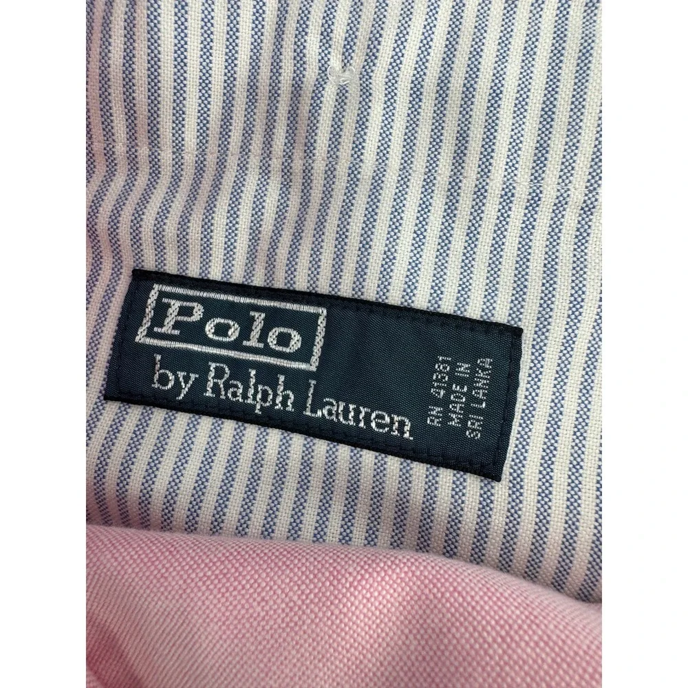 Polo Ralph Lauren Shorts Mens 40 Pink Oxford Cotton Chino Preppy Boat Golf Summe